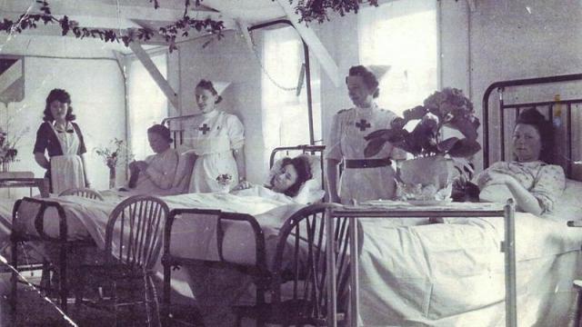 In the postwar hospital at St Lo