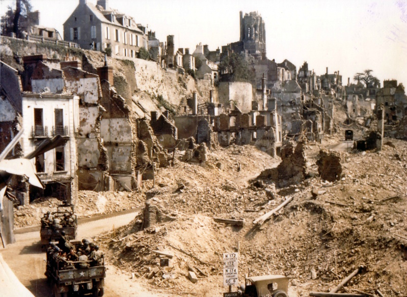 French town in ruins